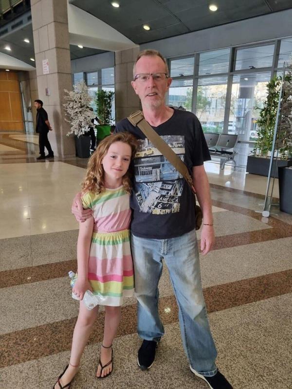 Emily hand and her dad, Tom