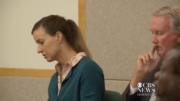 Lovejoy appeared to become detached and faint as the verdicts were read out. Credit: CBS News