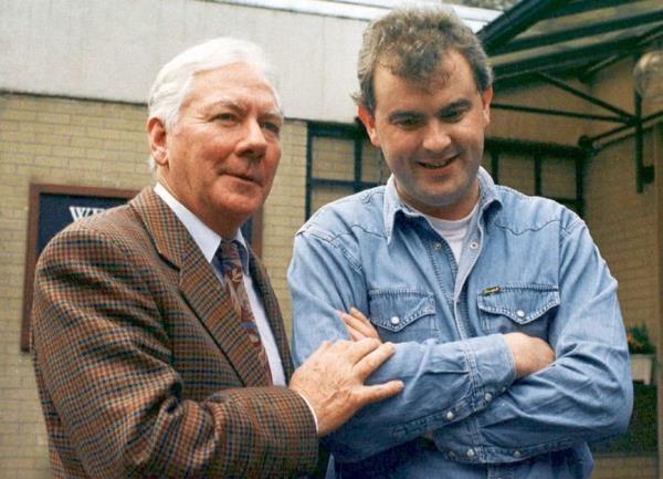 The late Gay Byrne with Gareth O’Callaghan