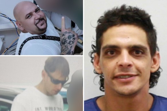 Clockwise from top left: Mate Stipinovich, Aristides Avlo<em></em>nitis and Karl Whitburn.
