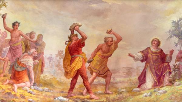 St. Stephen being sto<em></em>ned to death
