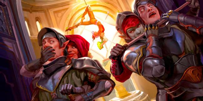 A rogue steals a magical crown