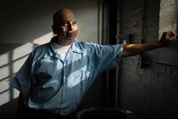 James Soto, a recent graduate of the Northwestern Prison Education Program at Stateville Correctio<em></em>nal Center, Nov. 30, 2023.  