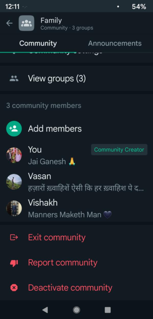 WhatsApp Community