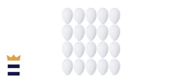 Double Couple White Plastic Eggs