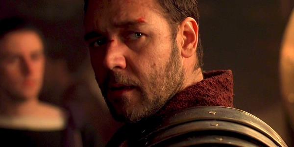 Russell Crowe as Maximus in Gladiator (2000)