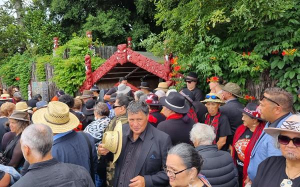 Labour's Peeni Henare at Tuurangawaewae Marae on 20 January, 2024.
