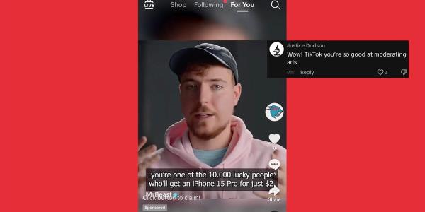 比斯特指责TikTok允许一个深度假版的他在该应用上疯狂兜售2美元的iphone：“这是一个严重的问题”